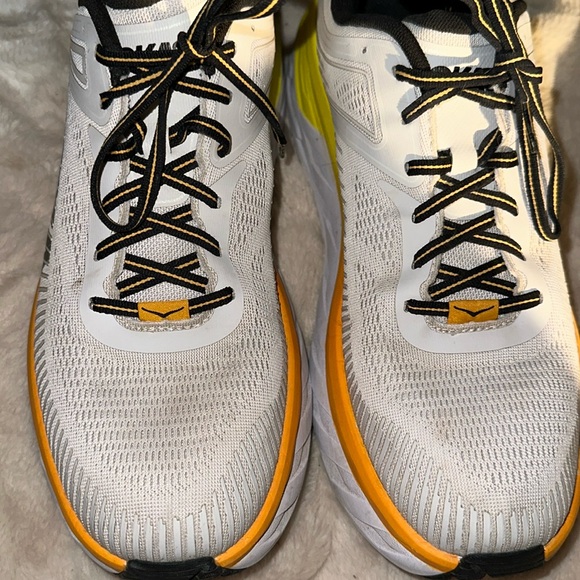 Hoka One One Bondi 7 Nimbus Cloud/ Radiant Yellow Size 12 - Picture 7 of 13